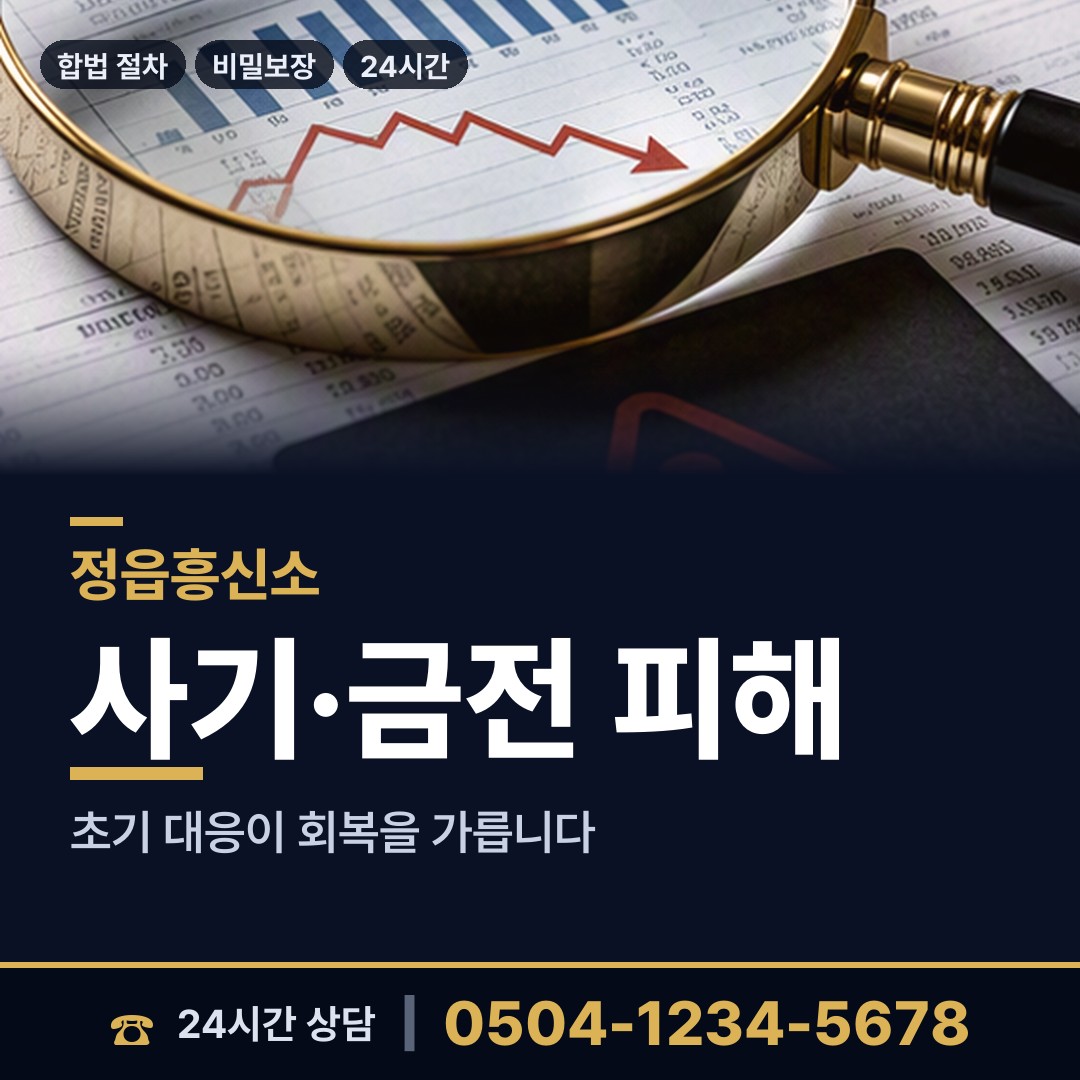 정읍 정우면 중고거래사기 상담 안내